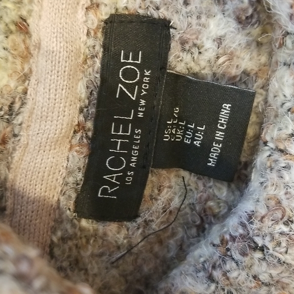 Rachel Zoe Turtleneck Knit Sweater Dress size L - Picture 6 of 13